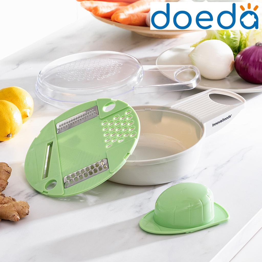Grattugia multifunzione 6 in 1 con ricettario “GrattAffetta”